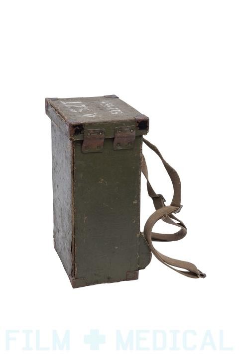 Khaki military strap box
